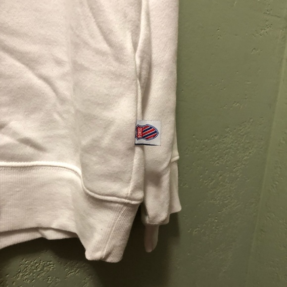 Forever 21 K-Swiss Medium White/Navy Blue/Red sweatshirt - Picture 4 of 5